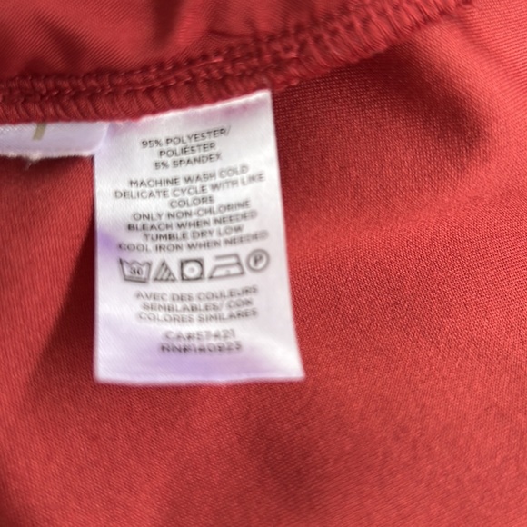 Loft Deep Rose Color 5%Spandex Slacks - Picture 5 of 5